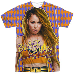 Birds Of Prey Black Canary Men's Regular Fit Polyester Short-Sleeve T-Shirt