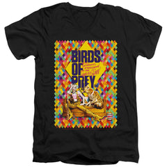 Birds Of Prey Couch Men's 30/1 Cotton Slim V-Neck T-Shirt