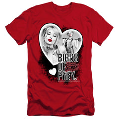 Birds Of Prey Heart Harley Men's Ultra-Soft 30/1 Cotton Slim Short-Sleeve T-Shirt