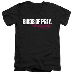 Birds Of Prey Horizontal Logo Men's 30/1 Cotton Slim V-Neck T-Shirt