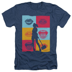 Birds Of Prey Lips Men's 30/1 Heather 60 40 Poly Short-Sleeve T-Shirt