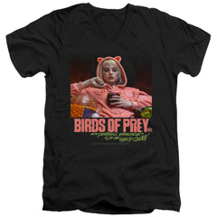 Birds Of Prey Love Stinks Men's 30/1 Cotton Slim V-Neck T-Shirt