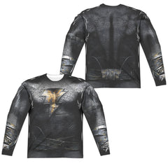 Black Adam Outfit Men's Regular Fit Polyester Long-Sleeve T-Shirt