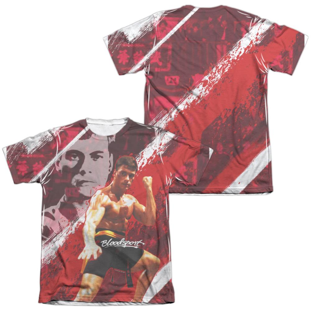 Bloodsport Fight Of Your Life (Front/Back Print) Men's Regular Fit Poly Cotton Short-Sleeve T-Shirt