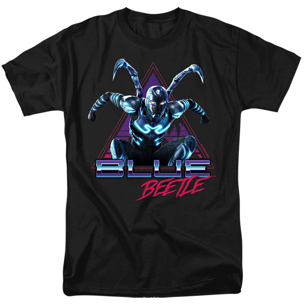 Blue Beetle Leaping Triangle Men's 18/1 Cotton Short-Sleeve T-Shirt
