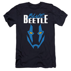 Blue Beetle Mask Men's Ultra-Soft 30/1 Cotton Slim Short-Sleeve T-Shirt