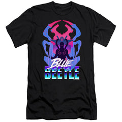 Blue Beetle Silhouette Men's Ultra-Soft 30/1 Cotton Slim Short-Sleeve T-Shirt