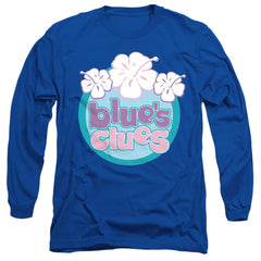 Blue's Clues Hawaiian Flowers Men's 18/1 Cotton Long-Sleeve T-Shirt