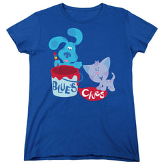 Blue's Clues Paint It! Women's 18/1 Cotton Short-Sleeve T-Shirt