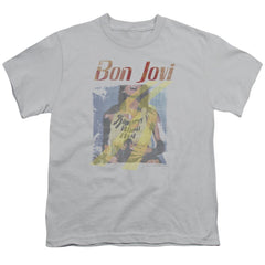 Bon Jovi Slippery When Wet Girl Youth 18/1 100% Cotton Short-Sleeve T-Shirt