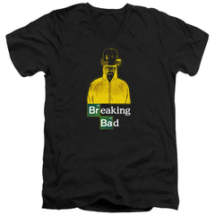 Breaking Bad Hazmat Men's 30/1 Cotton Slim V-Neck T-Shirt