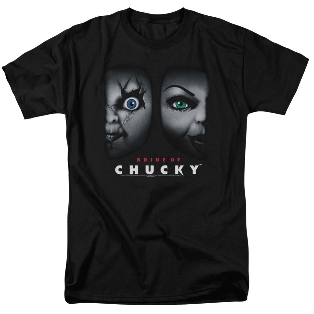 Bride Of Chucky Happy Couple Men's 18/1 Cotton Short-Sleeve T-Shirt