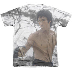 Bruce Lee Battle Ready Men's Regular Fit Poly Cotton Short-Sleeve T-Shirt