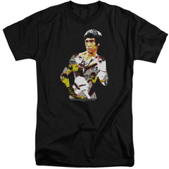 Bruce Lee Body Of Action Men's 18/1 Tall Cotton Short-Sleeve T-Shirt
