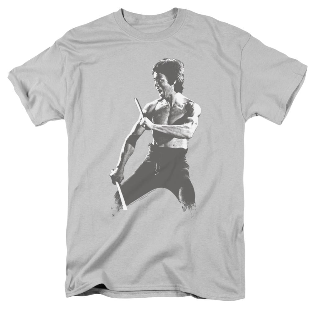 Bruce Lee Chinese Characters Men's 18/1 Cotton Short-Sleeve T-Shirt
