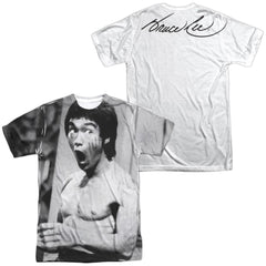 Bruce Lee Classic Lee (Front/Back Print) Men's Regular Fit Polyester Short-Sleeve T-Shirt