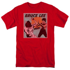 Bruce Lee Comic Panel Men's 18/1 Cotton Short-Sleeve T-Shirt