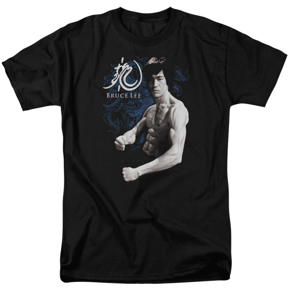 Bruce Lee Dragon Stance Men's 18/1 Cotton Short-Sleeve T-Shirt