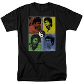 Bruce Lee Enter Color Block Men's 18/1 Cotton Short-Sleeve T-Shirt
