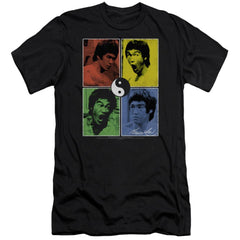 Bruce Lee Enter Color Block Men's Ultra-Soft 30/1 Cotton Slim Short-Sleeve T-Shirt