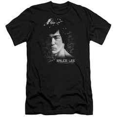 Bruce Lee In Your Face Men's Ultra-Soft 30/1 Cotton Slim Short-Sleeve T-Shirt
