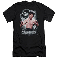 Bruce Lee Inner Fury Men's Ultra-Soft 30/1 Cotton Slim Short-Sleeve T-Shirt