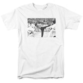 Bruce Lee Kick To The Head Men's 18/1 Cotton Short-Sleeve T-Shirt