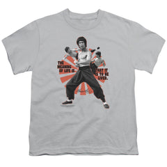 Bruce Lee Meaning Of Life Youth 18/1 100% Cotton Short-Sleeve T-Shirt