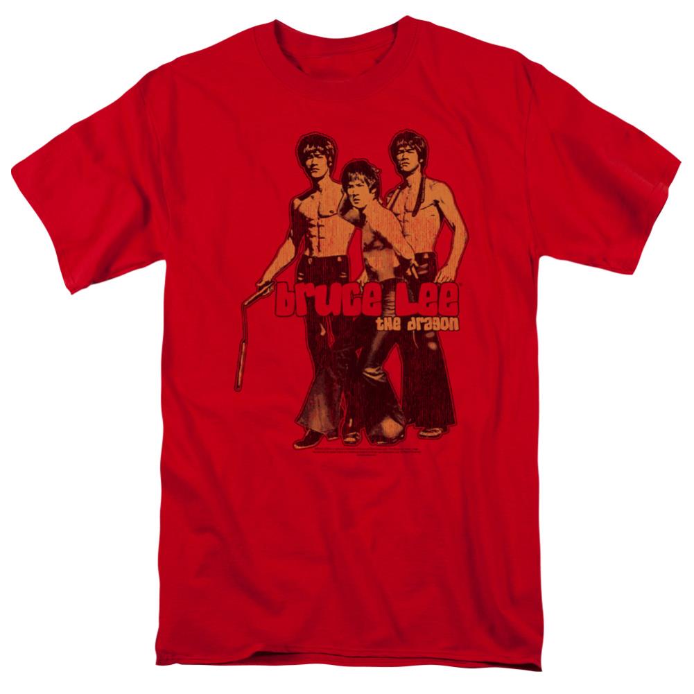 Bruce Lee Nunchucks Men's 18/1 Cotton Short-Sleeve T-Shirt