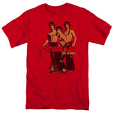 Bruce Lee Nunchucks Men's 18/1 Cotton Short-Sleeve T-Shirt