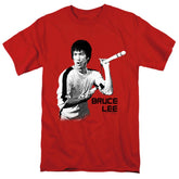 Bruce Lee Nunchucks Men's 18/1 Cotton Short-Sleeve T-Shirt