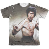 Bruce Lee Scratched Men's Regular Fit Poly Cotton Short-Sleeve T-Shirt