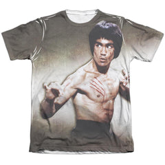 Bruce Lee Scratched Men's Regular Fit Poly Cotton Short-Sleeve T-Shirt
