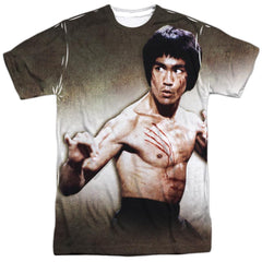 Bruce Lee Scratched Men's Regular Fit Polyester Short-Sleeve T-Shirt