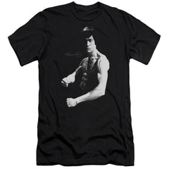 Bruce Lee Stance Men's Ultra-Soft 30/1 Cotton Slim Short-Sleeve T-Shirt