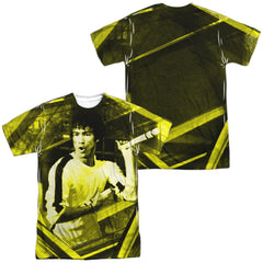 Bruce Lee Stripes Men's Regular Fit Polyester Short-Sleeve T-Shirt