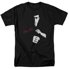 Bruce Lee The Dragon Awaits Men's 18/1 Cotton Short-Sleeve T-Shirt