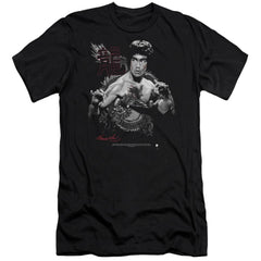 Bruce Lee The Dragon Men's Ultra-Soft 30/1 Cotton Slim Short-Sleeve T-Shirt