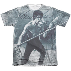 Bruce Lee Whoooaa Men's Regular Fit Poly Cotton Short-Sleeve T-Shirt