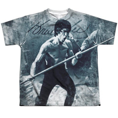 Bruce Lee Whoooaa Youth Regular Fit Poly Short-Sleeve T-Shirt