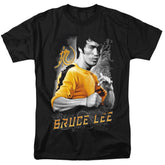Bruce Lee Yellow Dragon Men's 18/1 Cotton Short-Sleeve T-Shirt