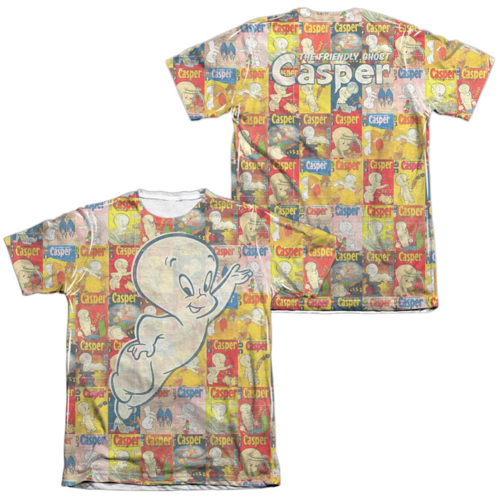 Casper Covered (Front/Back Print) Men's Regular Fit Poly Cotton Short-Sleeve T-Shirt