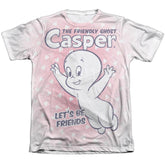 Casper Lets Be Friends Men's Regular Fit Poly Cotton Short-Sleeve T-Shirt