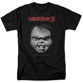Child's Play 3 Face Poster Men's 18/1 Cotton Short-Sleeve T-Shirt