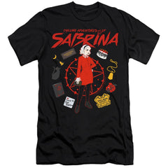 Chilling Adventures Of Sabrina Circle Men's Ultra-Soft 30/1 Cotton Slim Short-Sleeve T-Shirt