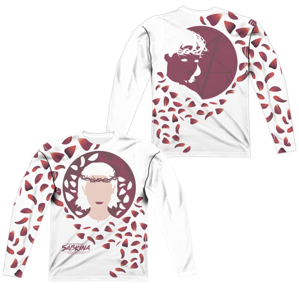 Chilling Adventures Of Sabrina Crown Of Thorns (Front/Back Print) Men's Regular Fit Polyester Long-Sleeve T-Shirt