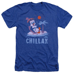 Chilly Willy Chillax Men's 30/1 Heather 60 40 Poly Short-Sleeve T-Shirt