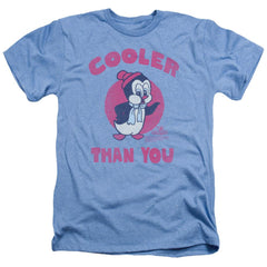 Chilly Willy Cooler Than You Men's 30/1 Heather 60 40 Poly Short-Sleeve T-Shirt
