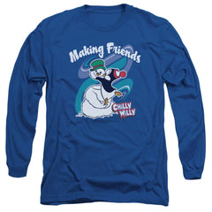 Chilly Willy Making Friends Men's 18/1 Cotton Long-Sleeve T-Shirt