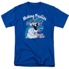 Chilly Willy Making Friends Men's 18/1 Cotton Short-Sleeve T-Shirt
